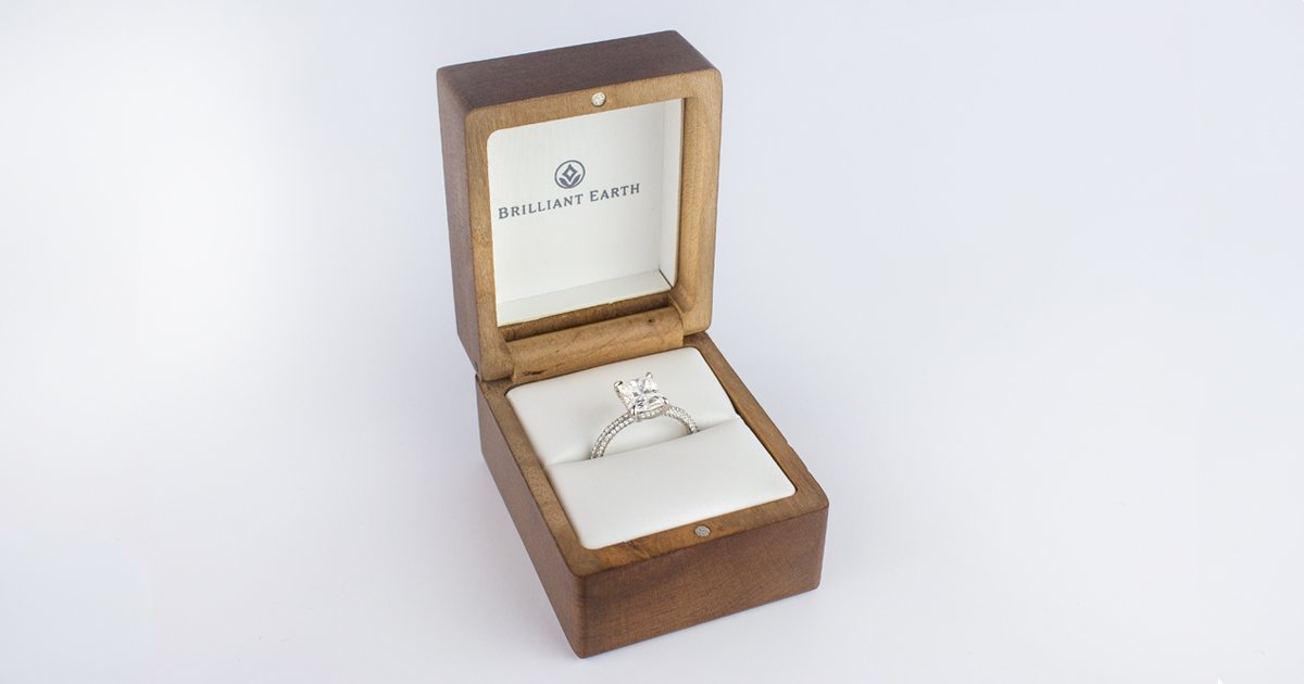 designer engagement ring box