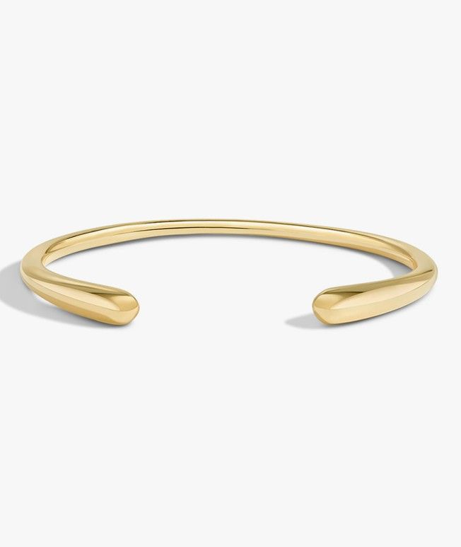 Yellow gold cuff bracelet
