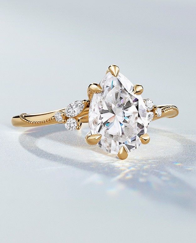 Diamond engagement ring.