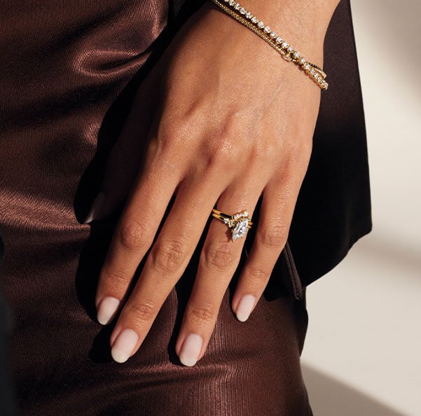Orange Cushion Cut Engagement Ring | Ouros Jewels