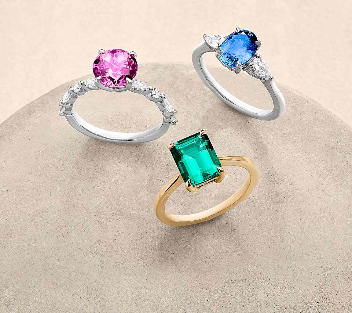 Create your own gemstone engagement ring