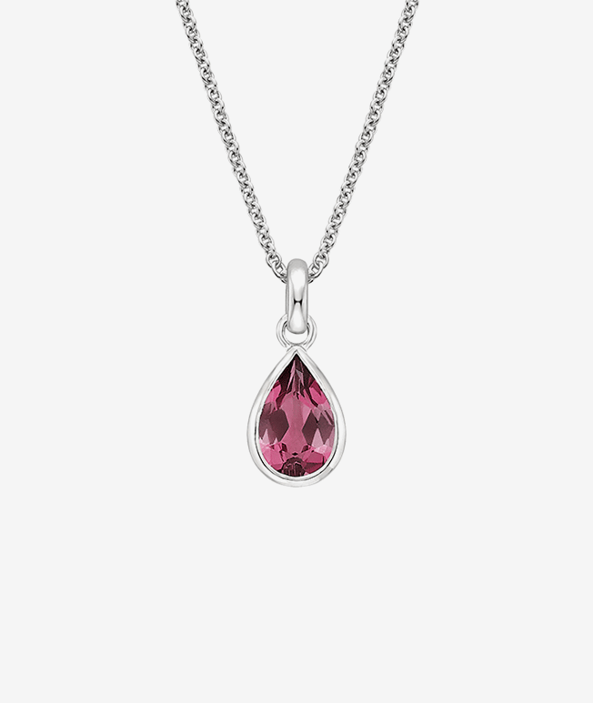 Pear shaped ruby pendant