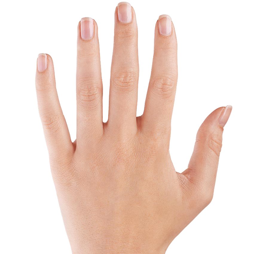 Lumiere Diamond Ring with Lunette Diamond Ring in 18K White Gold