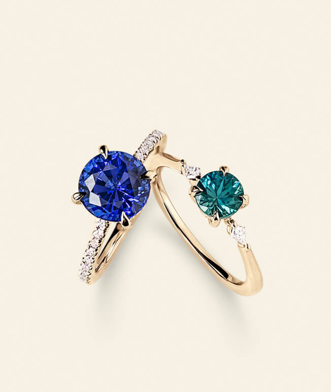 Shop gemstone engagement rings