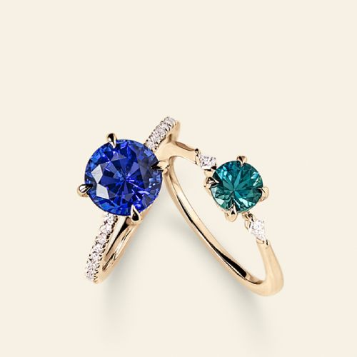 Shop gemstone engagement rings