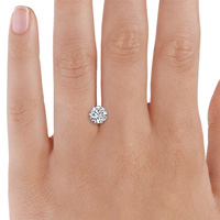 Actual Diamond Size on Size 6 Hand